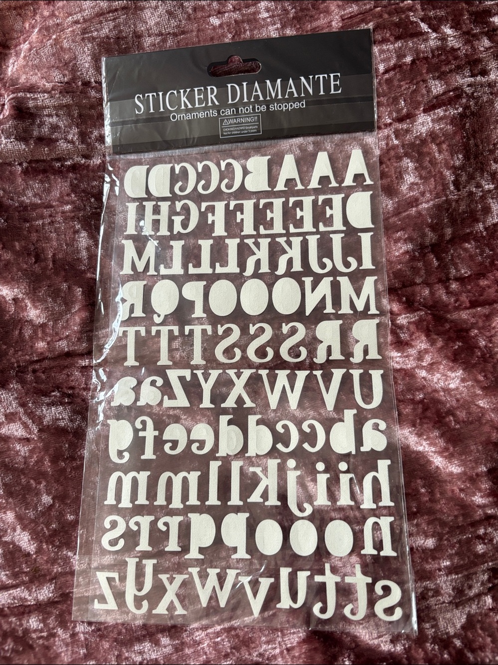 Set of Alphabet Scrapbook Stickers - Picture 9 of 13